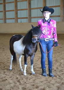 Lacey and Hope at the horse show.