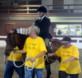 Josh riding at the horse show